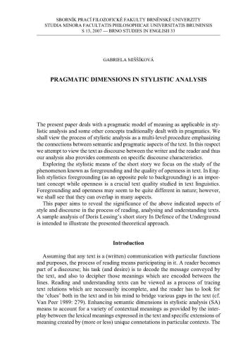 ﻿ابعاد کاربردی در تحلیل سبکی