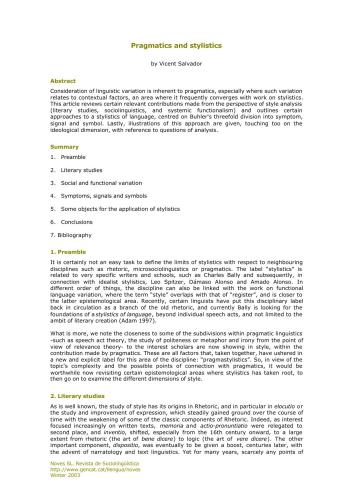 ﻿عمل شناسی و سبک شناسی