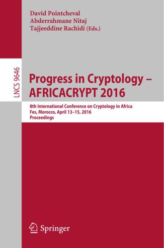 ﻿پیشرفت در رمزنگاری - AFRICACRYPT 2016
