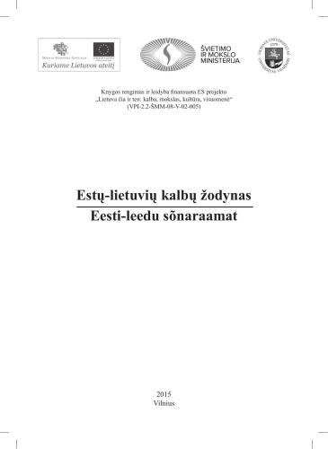 ﻿فرهنگ لغت زبانهای استونیایی-لیتوانیایی