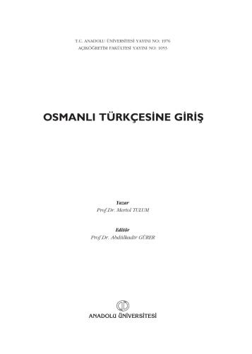 ﻿آشنایی با زبان ترکی عثمانی