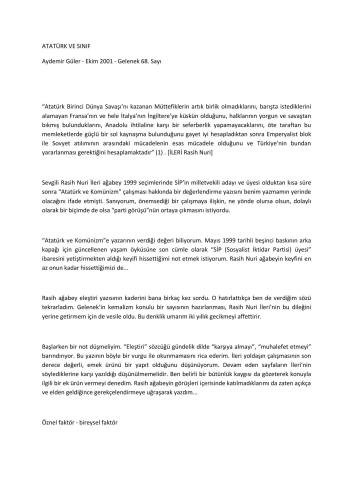 ﻿آتاتورک و طبقه