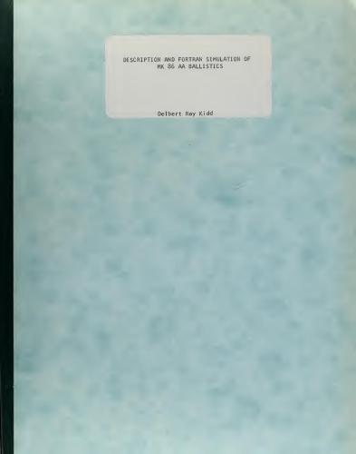 توضیحات و شبیه سازی Fortran MK 86 AA بالستیک
