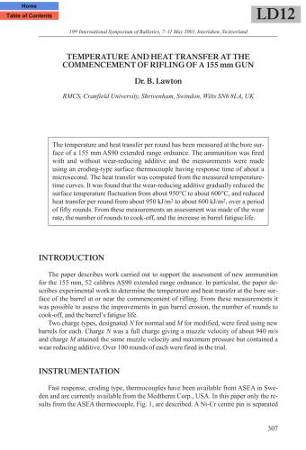 ﻿انتقال دما و حرارت در شروع تفنگ 155 میلی متری