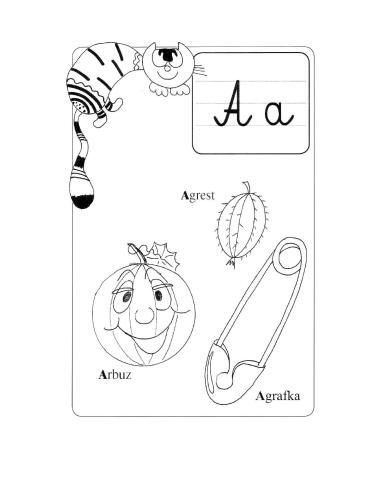 ﻿با حروف آشنا می شویم. کتاب رنگ آمیزی