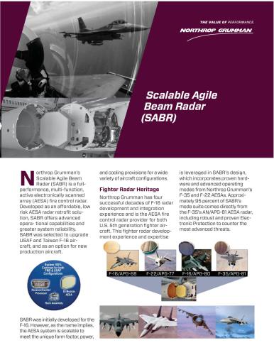 ﻿رادار پرتو چابک مقیاس پذیر (SABR)