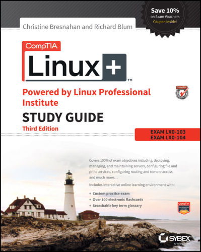 ﻿CompTIA Linux + با راهنمای مطالعه م Instituteسسه حرفه ای لینوکس: آزمون LX0-103 و آزمون LX0-104 (Comptia Linux + راهنمای مطالعه)