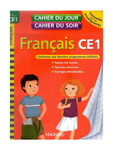 ﻿دفترچه یادداشت روز، نوت بوک عصر فرانسه: CE1، 7-8 سال: کل برنامه، تمام تمرینات، کلیدهای پاسخ قابل جدا شدن