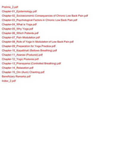 ﻿برنامه یوگا برای کمردرد