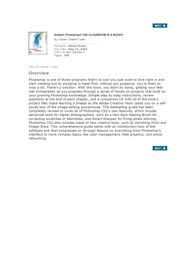 Adobe Photoshop CS2 Classroom in a Book