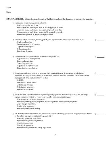 ﻿مدیریت منابع انسانی در بانک آزمون کانادا