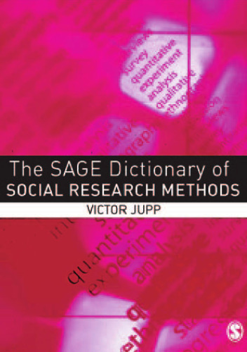 ﻿SAGE Dictionary of Social Methods Research