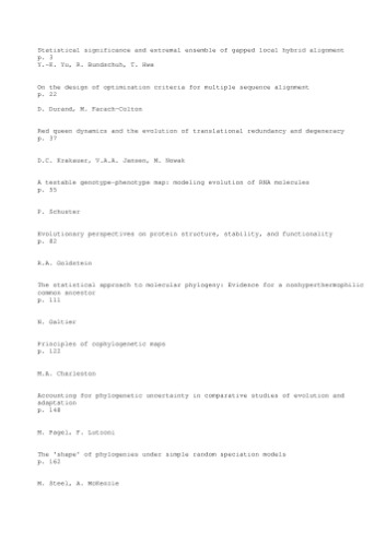 تکامل بیولوژیکی و فیزیک آماری