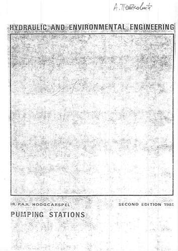 ﻿مهندسی هیدرولیک و محیط زیست. ایستگاه های پمپاژ