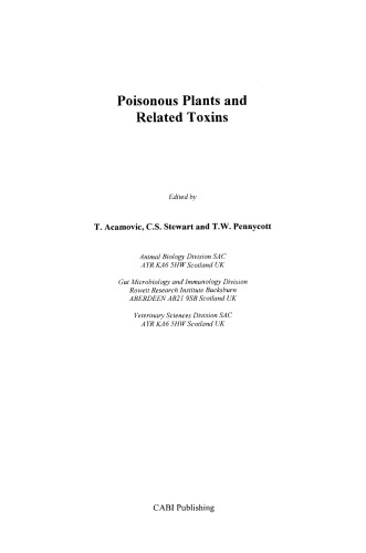 گیاهان مسموم و سموم مرتبط