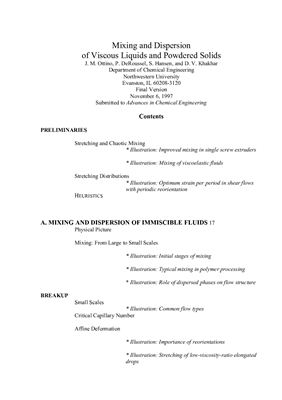 مخلوط کردن و پراکندگی مایعات چربی و جامدات پودر