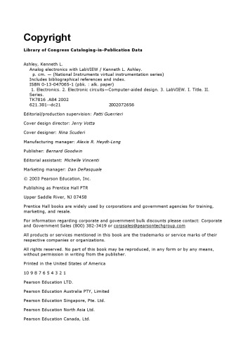 الکترونیک آنالوگ با LabVIEW