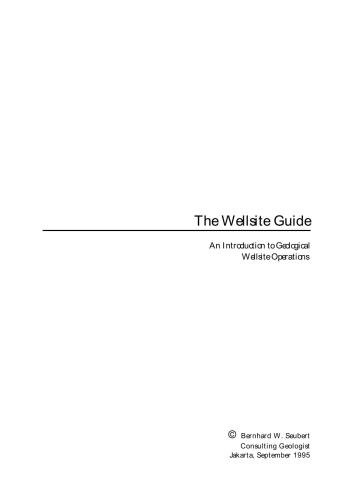 ﻿راهنمای Wellsite. مقدمه ای بر عملیات زمین شناسی چاه