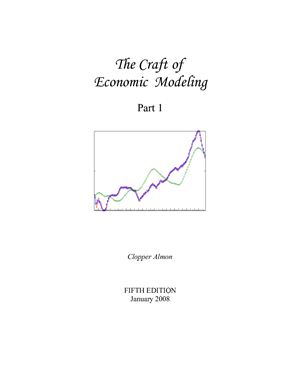 ﻿Clopper Almon، The Craft of Economic Modeling، قسمت 1