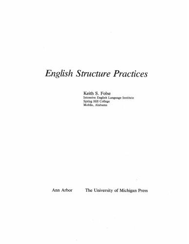 ﻿ساختار جمله انگلیسی (دوره فشرده سری انگلیسی) + تمرینات