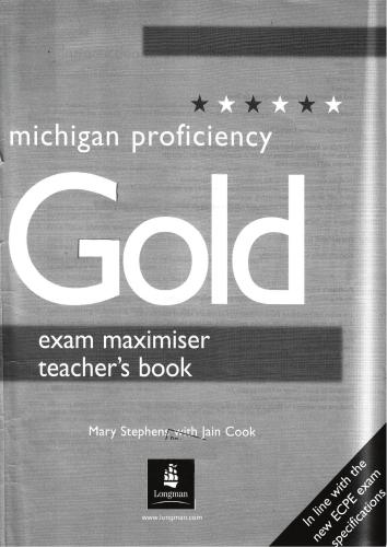 ﻿Proficiency Gold Michigan ECPE Exam Maximize (کتاب دانشجویی و کتاب معلم)
