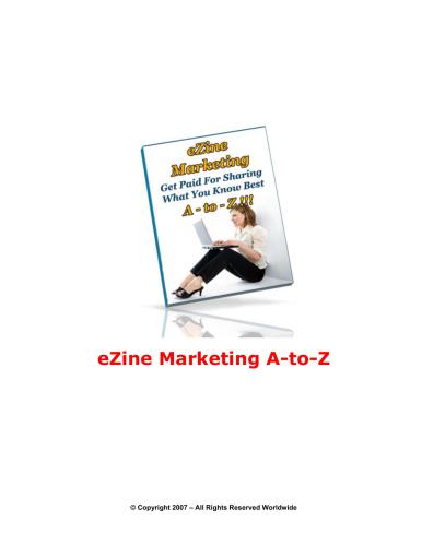 ﻿EZine Marketing A-to-Z