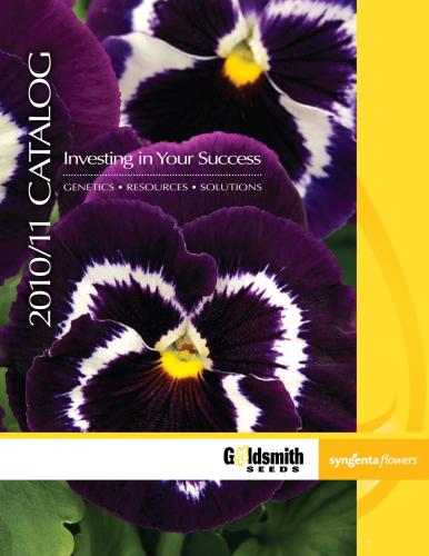 ﻿Goldsmith & Syngenta flowers CATALOG 2010-11 (کاتالوگ новинок семян цветов)