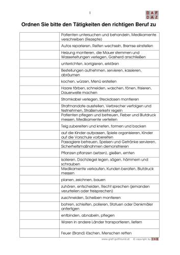 ﻿حرفه ها و فعالیت ها