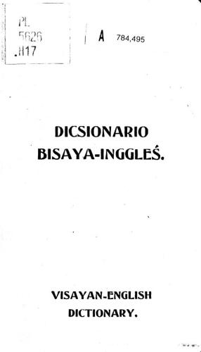 ﻿Dicsionario Bisaya-Inggleś. دیکشنری ویزایان-انگلیسی