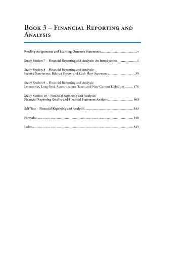 ﻿CFA سطح 1 کتاب 3: گزارشگری مالی و تجزیه و تحلیل 2016