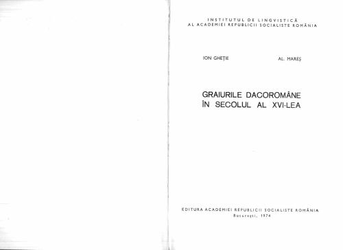 dacoromania در ثانیه. XVI