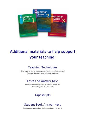 ﻿Grammar Sense - موارد اضافی 1، 2 و 3