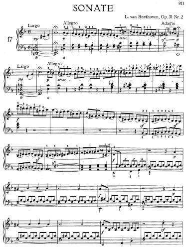 ﻿سونات در د مینور، Op. 31 №2