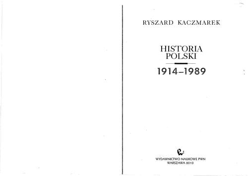 تاریخ لهستان 1914-1989