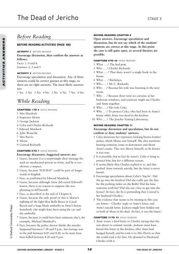 مرده جریکو (فعالیت ها)