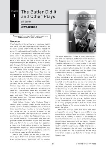 ﻿The Butler Did It و سایر نمایشنامه ها
