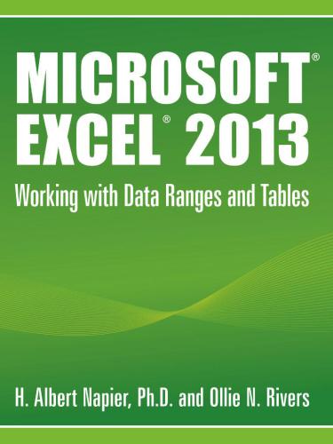 ﻿Microsoft Excel 2013: کار با محدوده داده ها و جداول