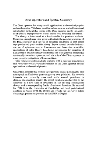 اپراتورهای دیراک و هندسه طیفی