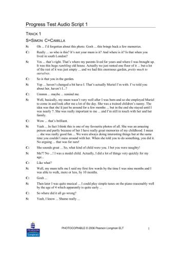 تست پیشرفت پیشرفته پیشرفته انگلیسی بالا در ماژول 1-10 با AnswerKey و رونوشت متن