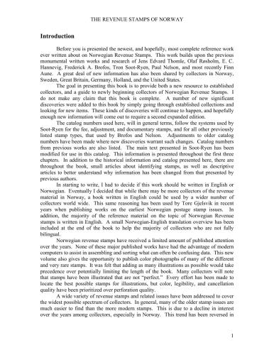 ﻿تمبر درآمد نروژ و مسائل غیرمالی مرتبط