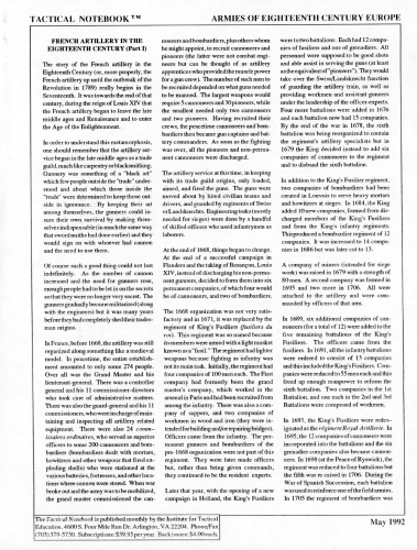 ﻿یادداشت تاکتیکی: فرانسه در قرن هجدهم