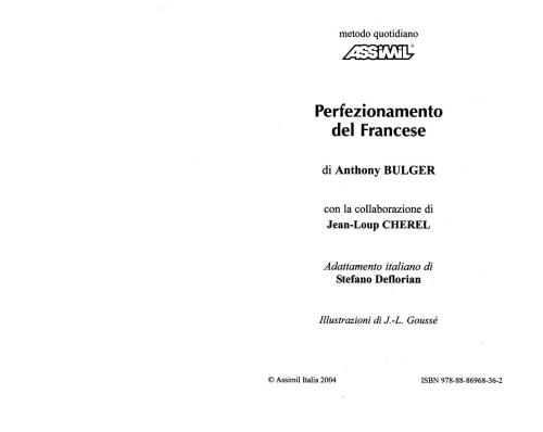 ﻿Assimil Perfezionamento del Francese