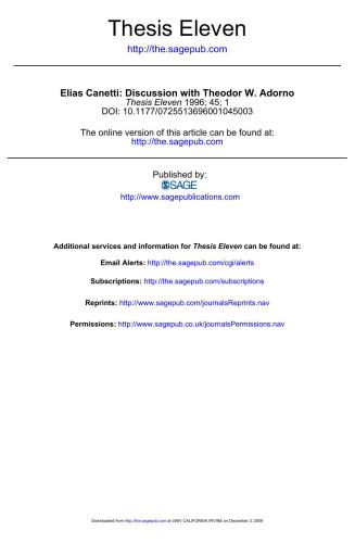 بحث با تئودور دبلیو آدورنو