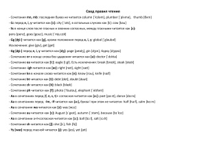 ﻿قوانین خواندن ترکیبی از حروف انگلیسی و حروف صدادار تاکید شده