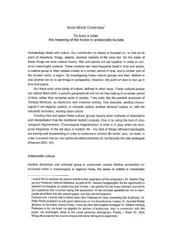 ﻿دفن فرمانروا: معنای اسب در تدفین های اشرافی