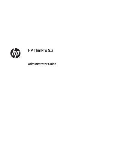﻿راهنمای مدیریت HP ThinPro 5.2