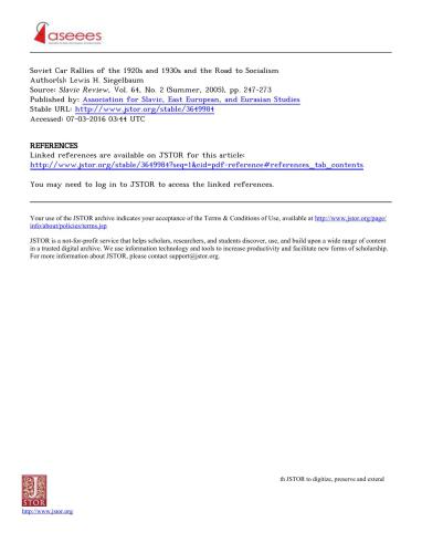 ﻿تجمع اتومبیل های شوروی در دهه های 1920 و 1930 و راه سوسیالیسم