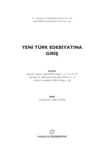 ﻿درآمدی بر ادبیات جدید ترکی