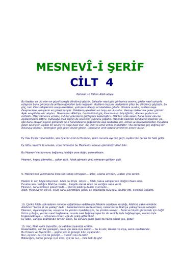 ﻿Mesnevî. 4 جلد