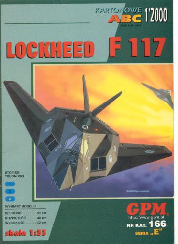 ﻿Kartonowe ABC 1/2000 Lockheed F 117